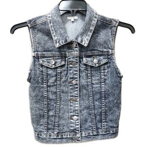 ChiOle Denim Architect‎ Girls Medium Denim And Lace Vest